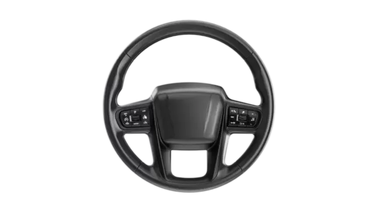 Car steering wheel with control buttons