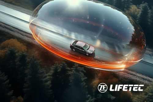 Auto mit Airbag-System von ZF LIFETEC